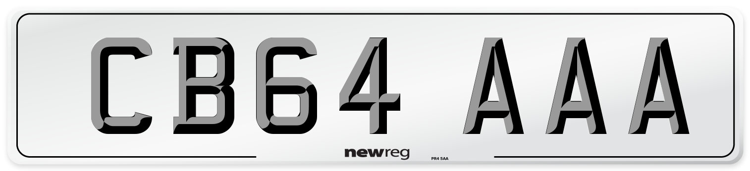 CB64 AAA Number Plate from New Reg